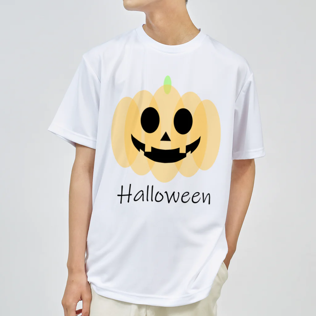 やし油のハロウィンかぼちゃ ドライTシャツ