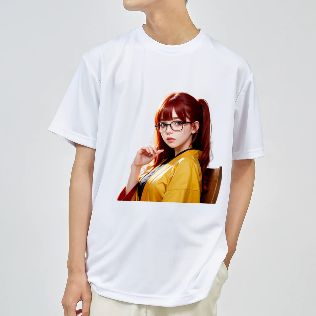 AIデザイングッズ販売　Akiba-treasure（アキバトレジャー）の大正ロマンス　日菜子さん Dry T-Shirt