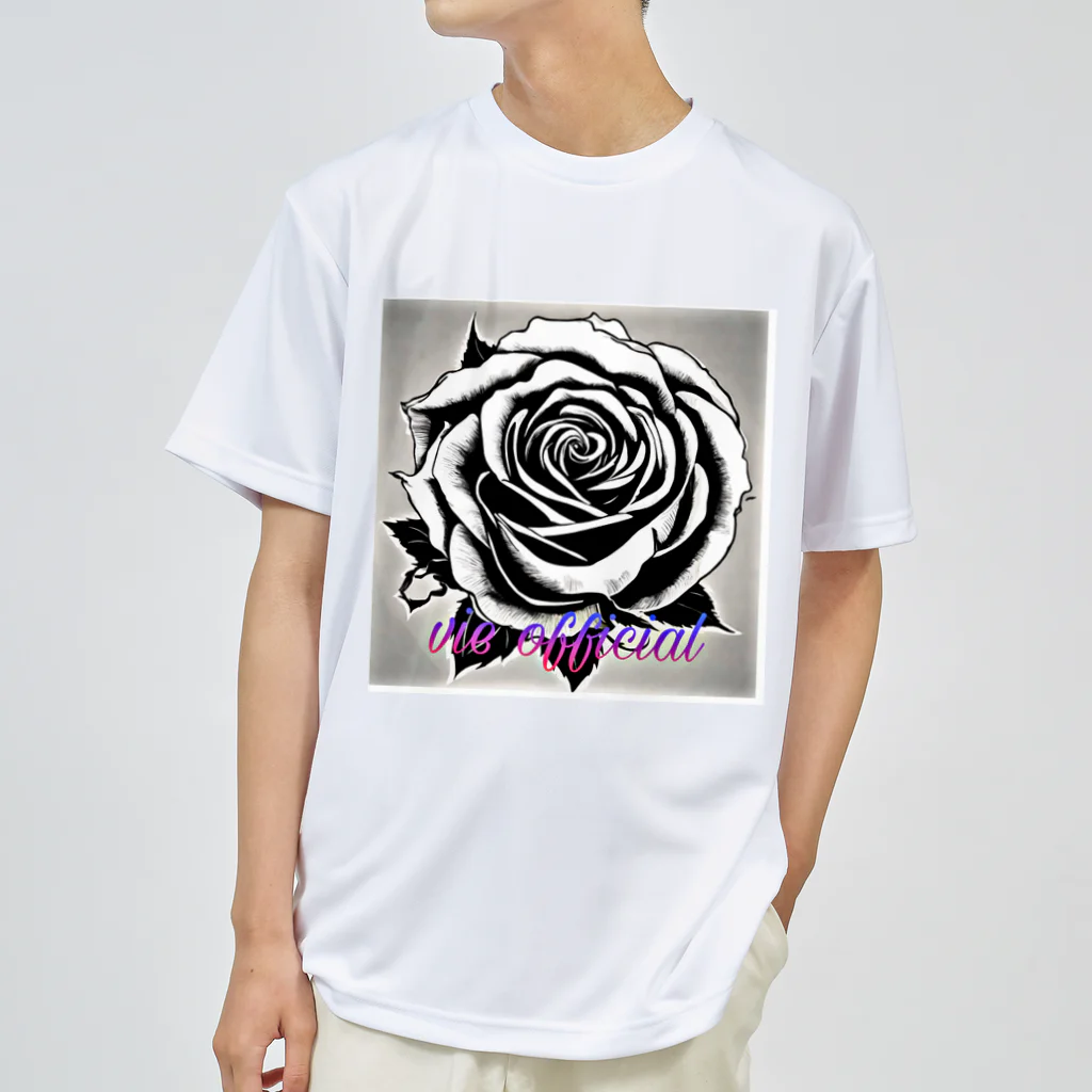 vieのBLACK_rose ドライTシャツ