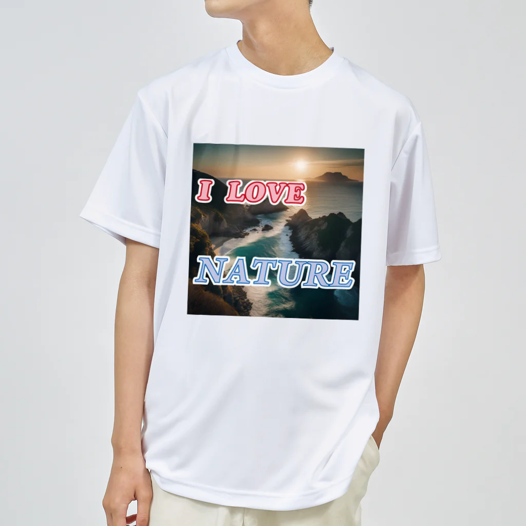 wataru-ingのI LOVE NATURE ドライTシャツ