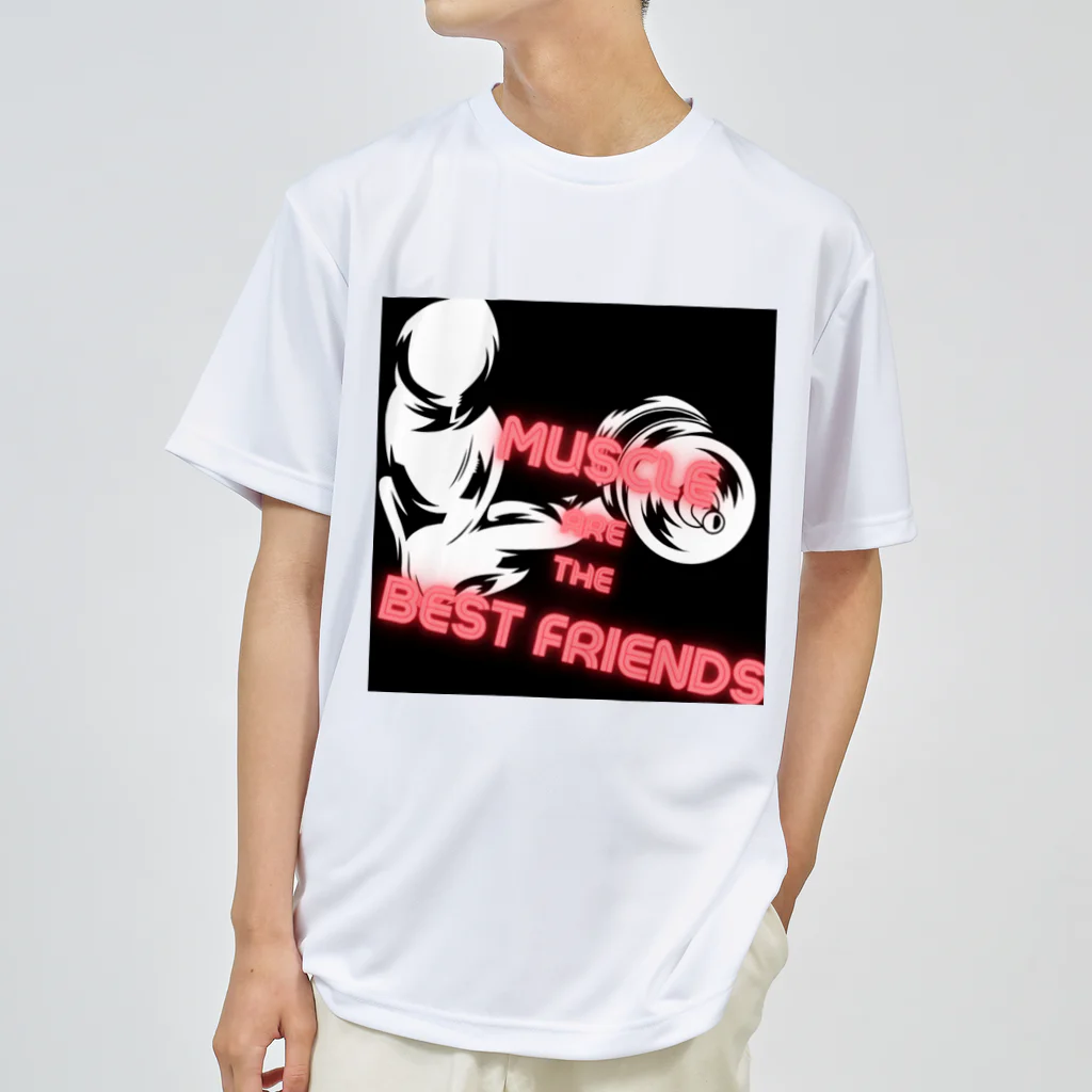 XmasaのMuscles are the best friends Dry T-Shirt