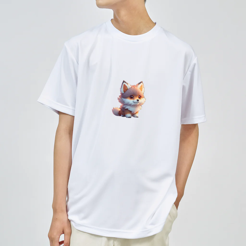 romi-yuのキツネくん ドライTシャツ