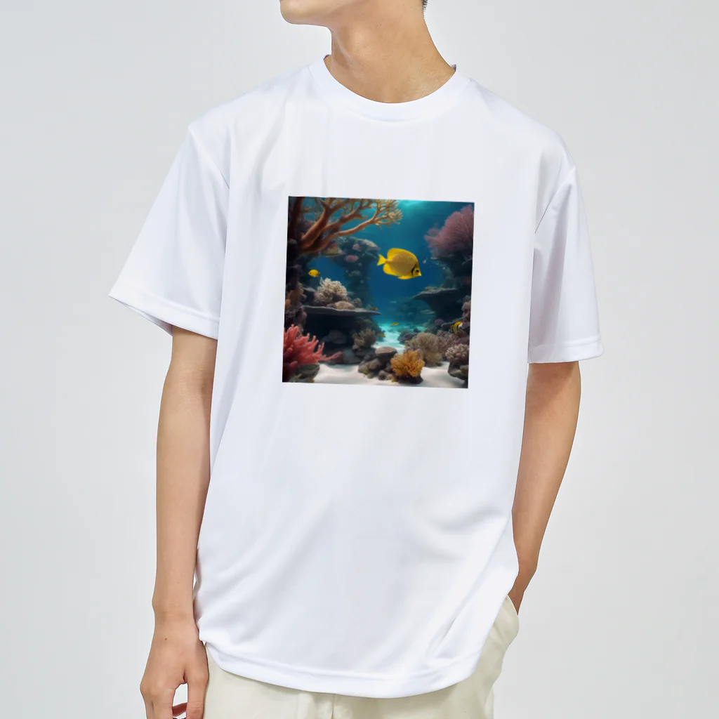 DapperMixの魚の楽園、海底の宝グッズ ドライTシャツ