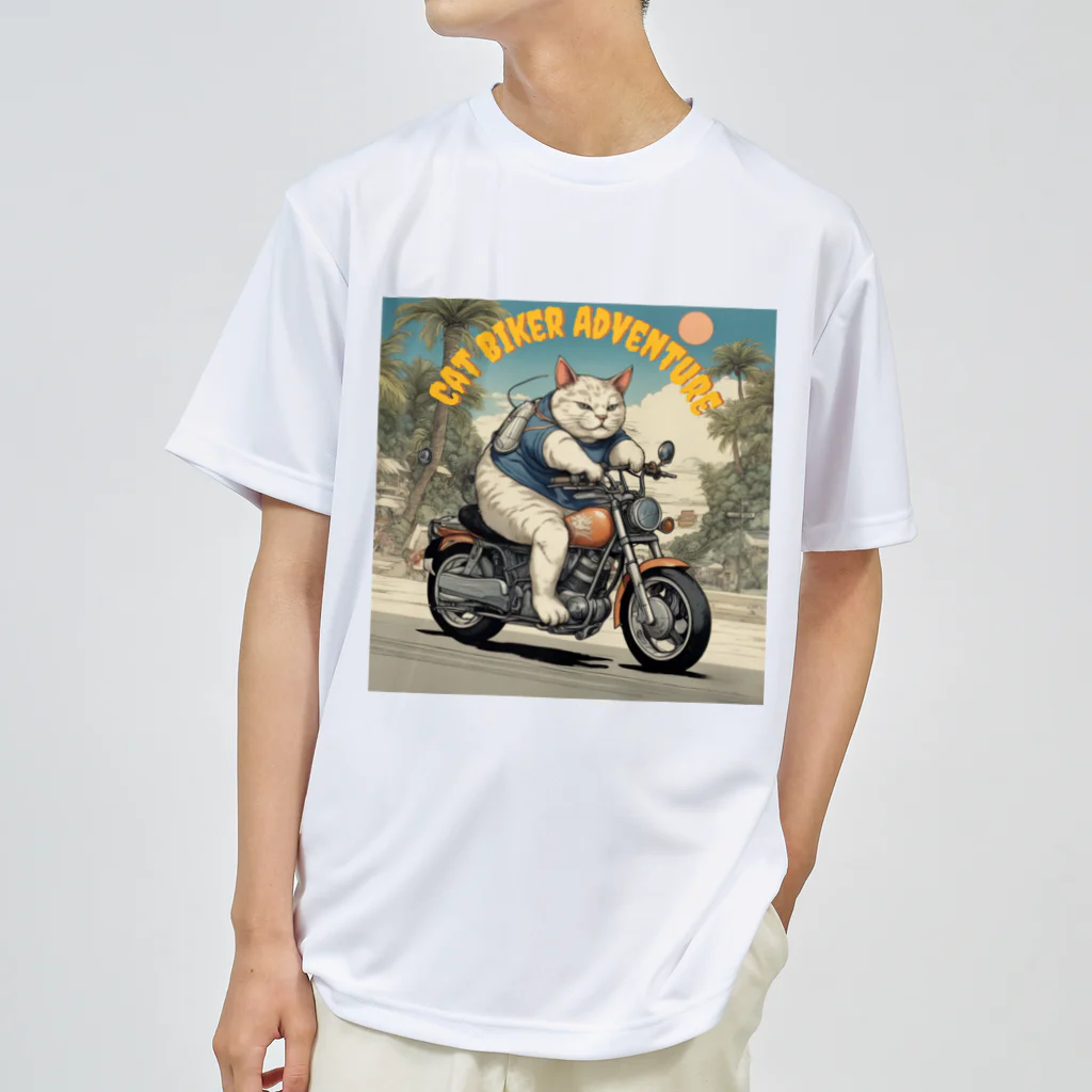 NECOSUIのキャットバイカー Dry T-Shirt