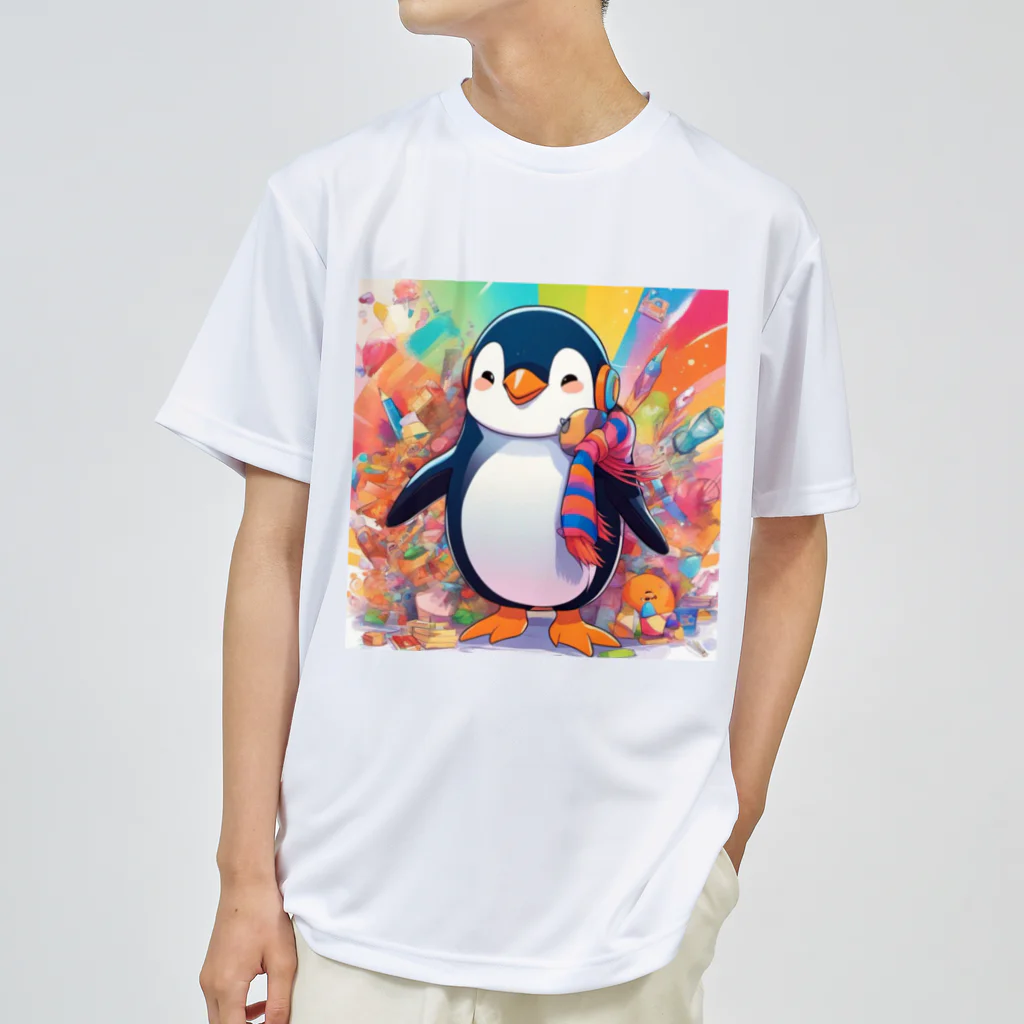 aki7sの笑顔のペンギン ドライTシャツ