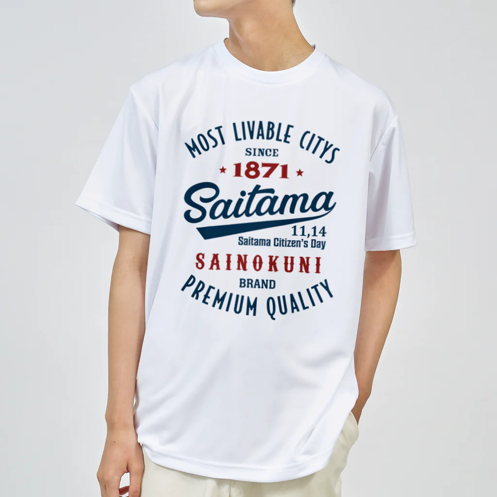 kg_shopのSaitama -Vintage- (淡色Tシャツ専用) ドライTシャツ