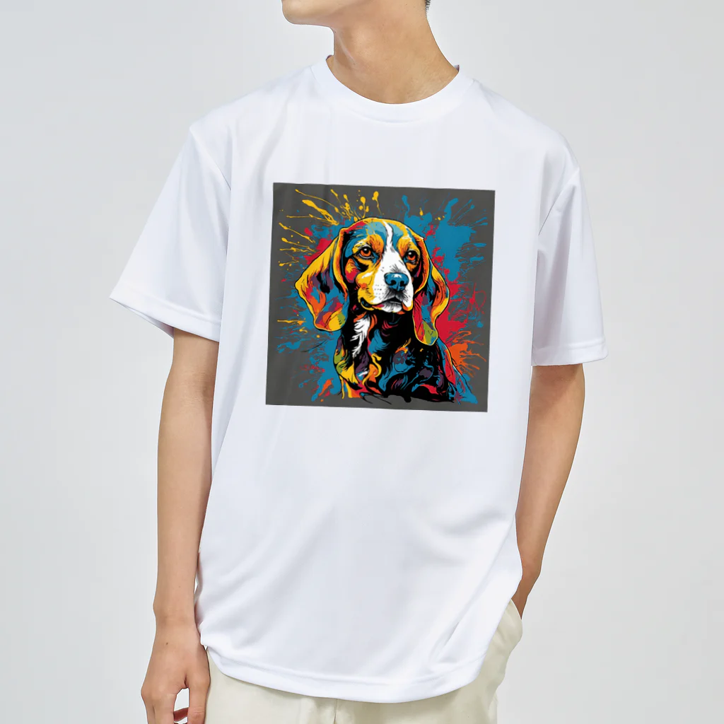 LEONのビビッドカラー・ビーグル（beagle） ドライTシャツ