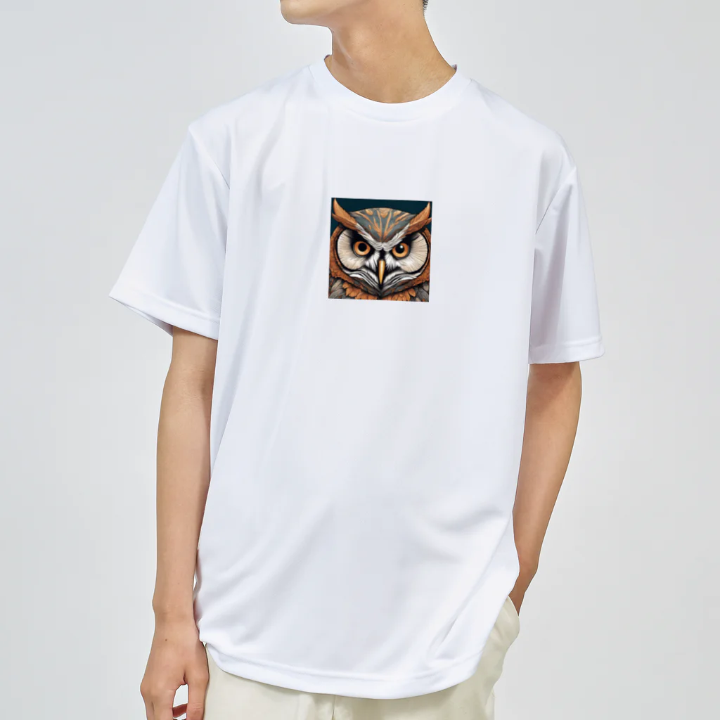 kstm_comのフクロウくんグッズ ドライTシャツ