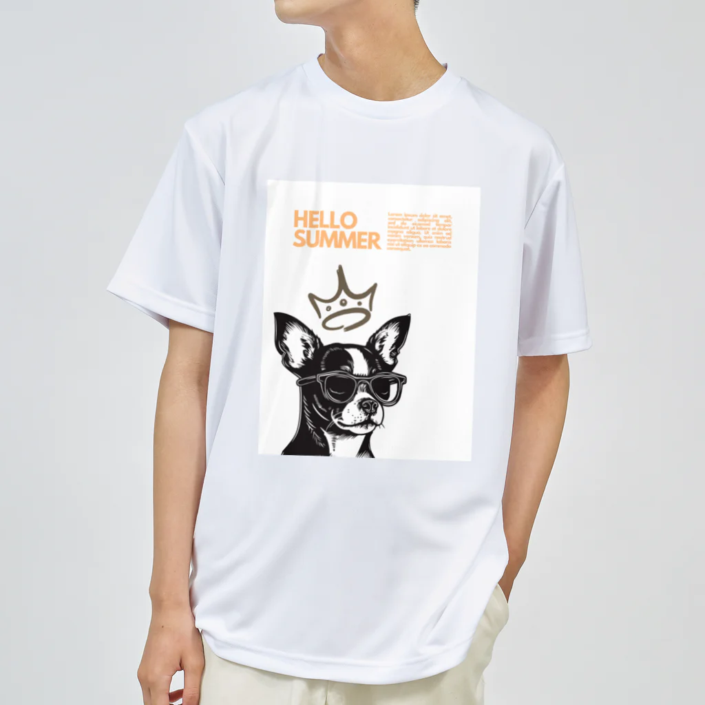 hide0120の犬（眼鏡） Dry T-Shirt