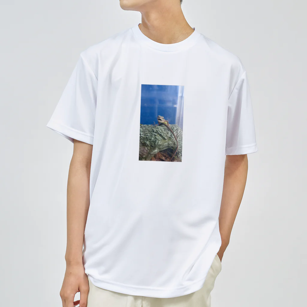 Makoto_Kawano Designの笑うトカゲ Dry T-Shirt