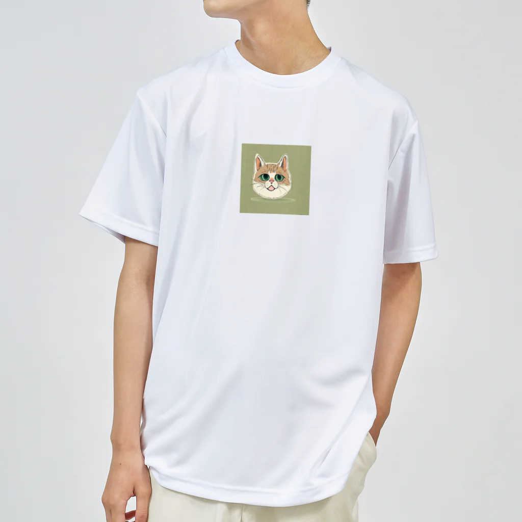 デザインマジックボックスの三毛猫の色饗宴 ドライTシャツ