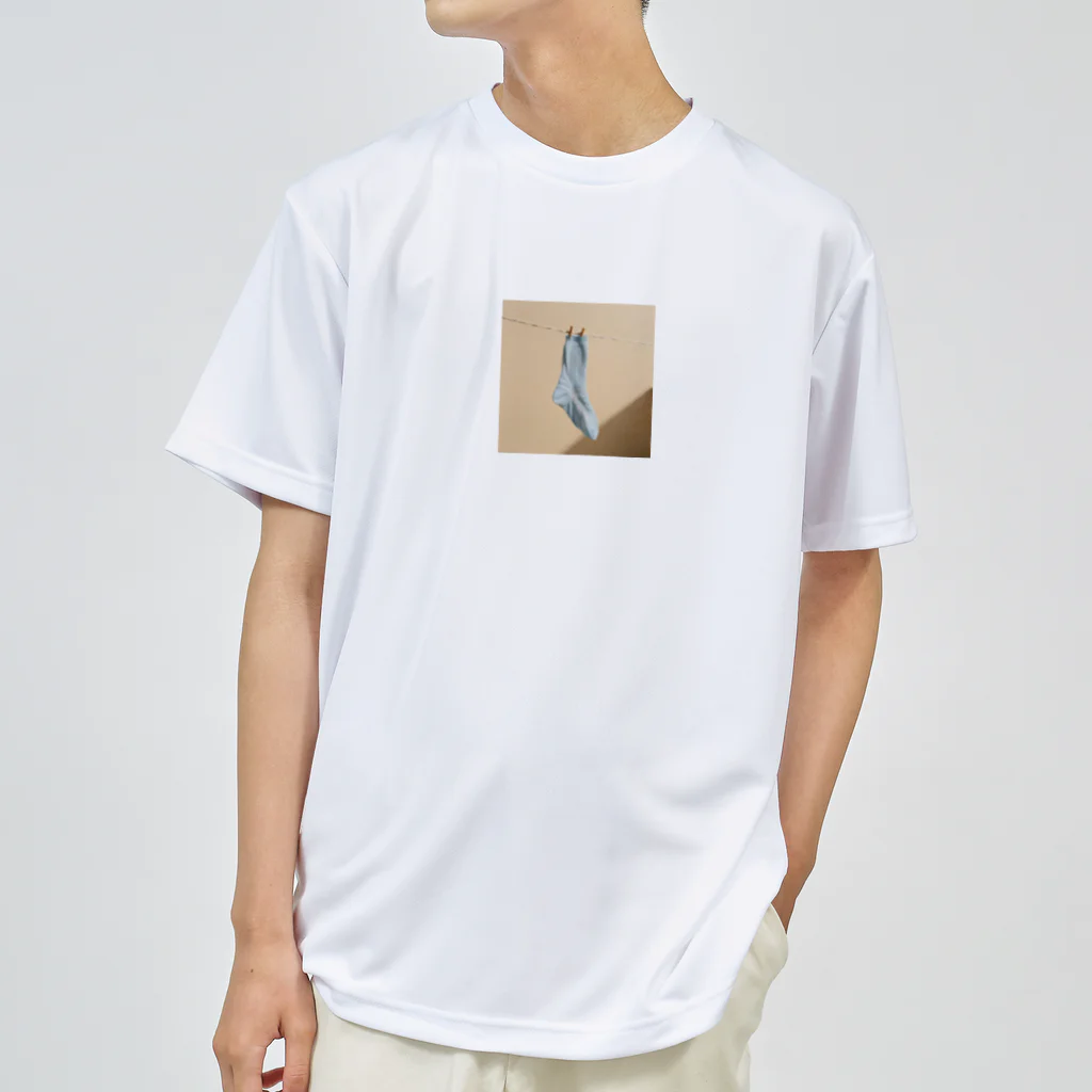 pick me n0wの水色のくつ下 ドライTシャツ