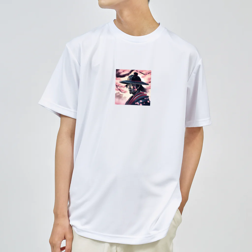 samurai-isの桜とサムライ ドライTシャツ