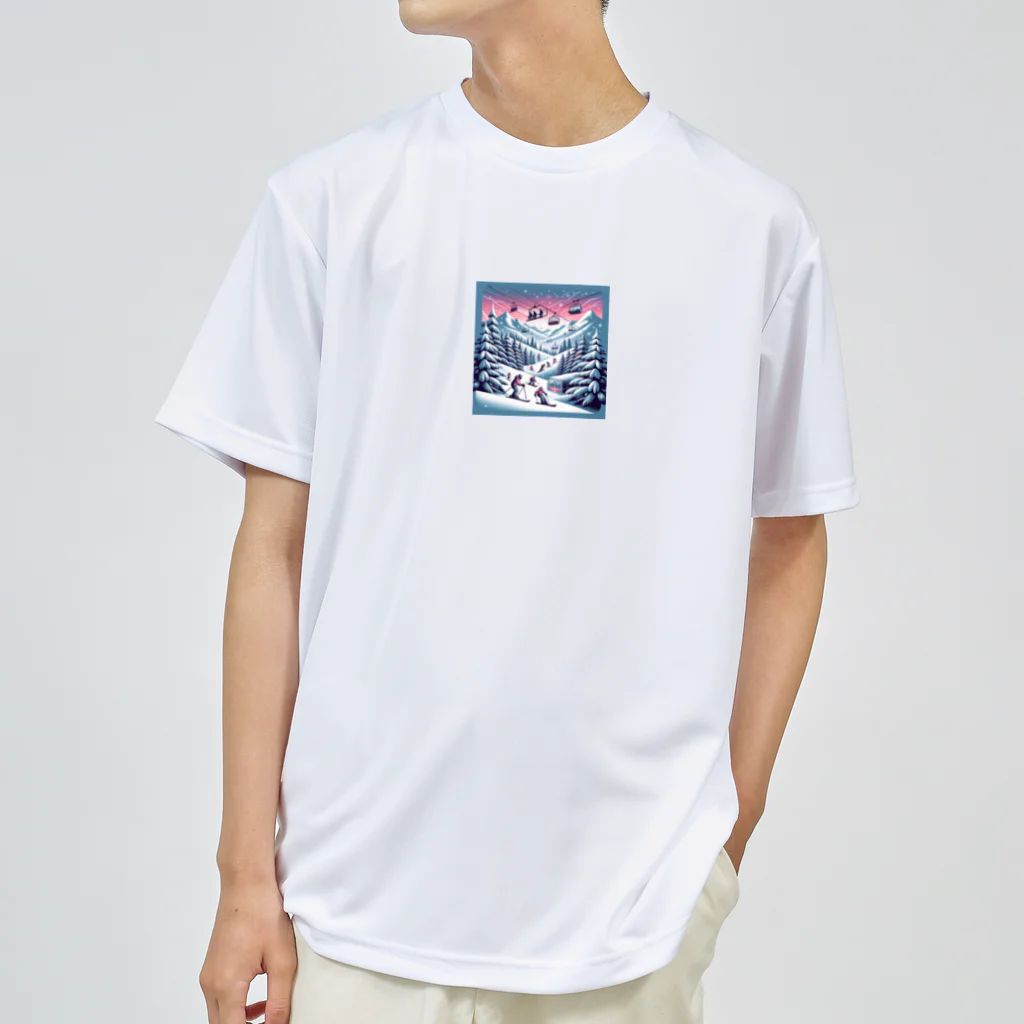 REN_1の雪の楽園 ドライTシャツ