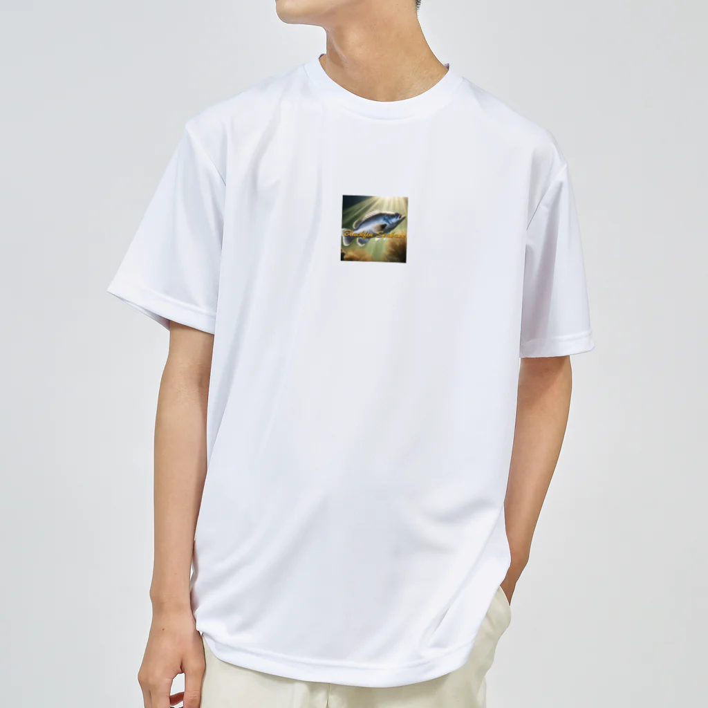 angler_kmの荒磯の王者　ヒラスズキ ドライTシャツ