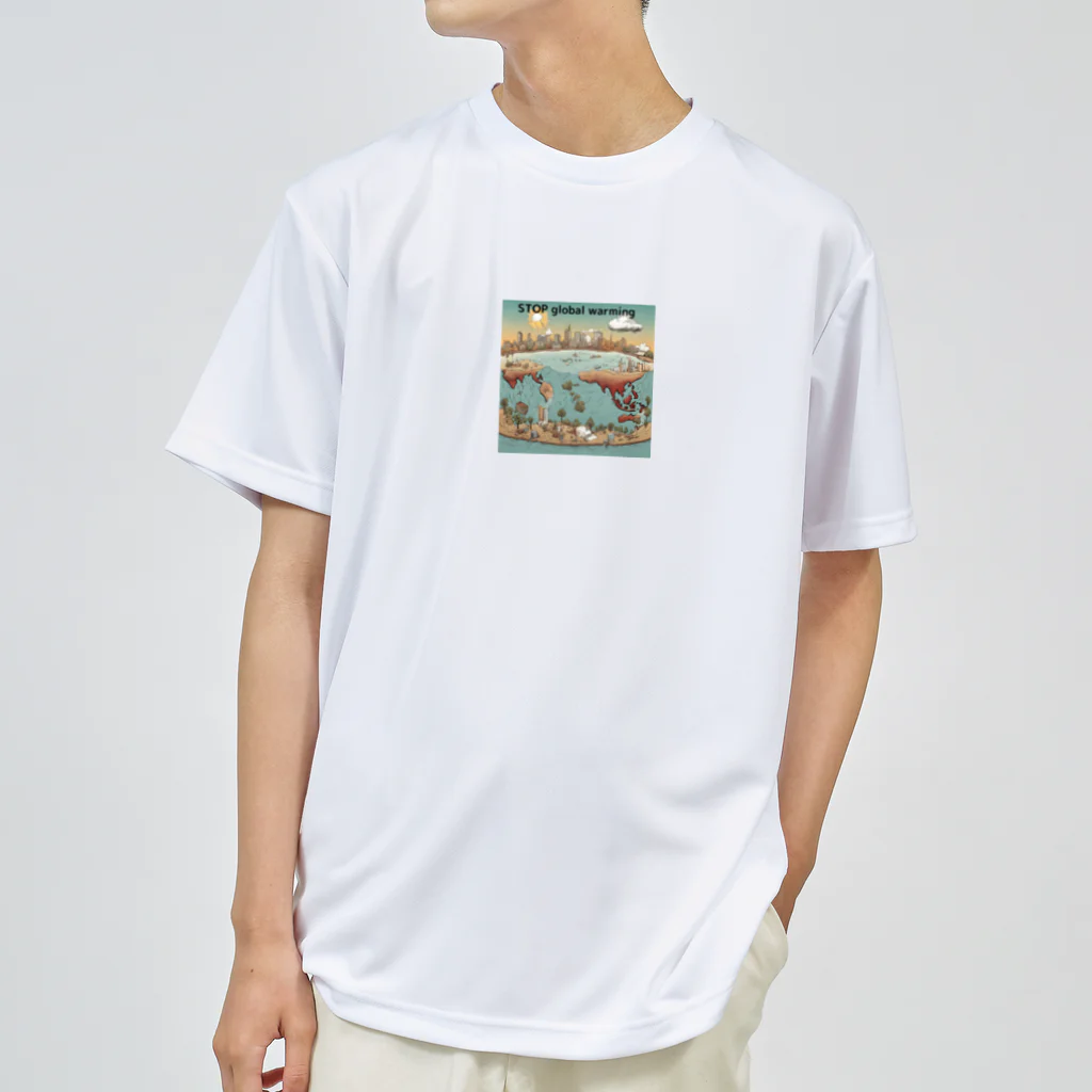 akarityanのstop　地球温暖化 Dry T-Shirt