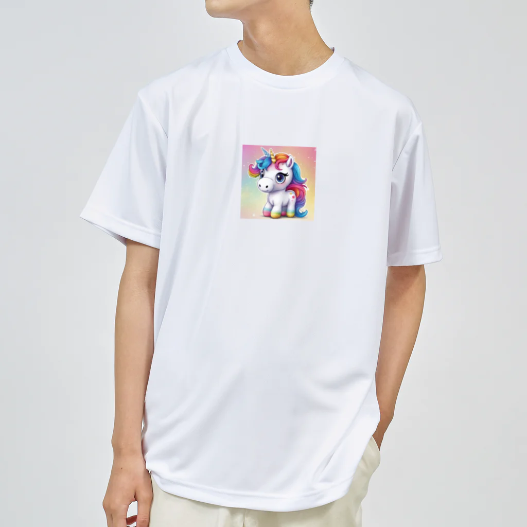 unicorn_dreamsのつぶらなユニちゃん ドライTシャツ