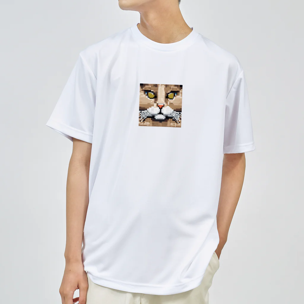 kindonesiaのドット絵のペルシャ猫 ドライTシャツ