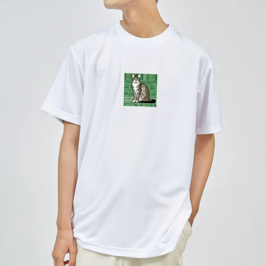 kindonesiaのドット絵のオリエンタルショートヘア Dry T-Shirt