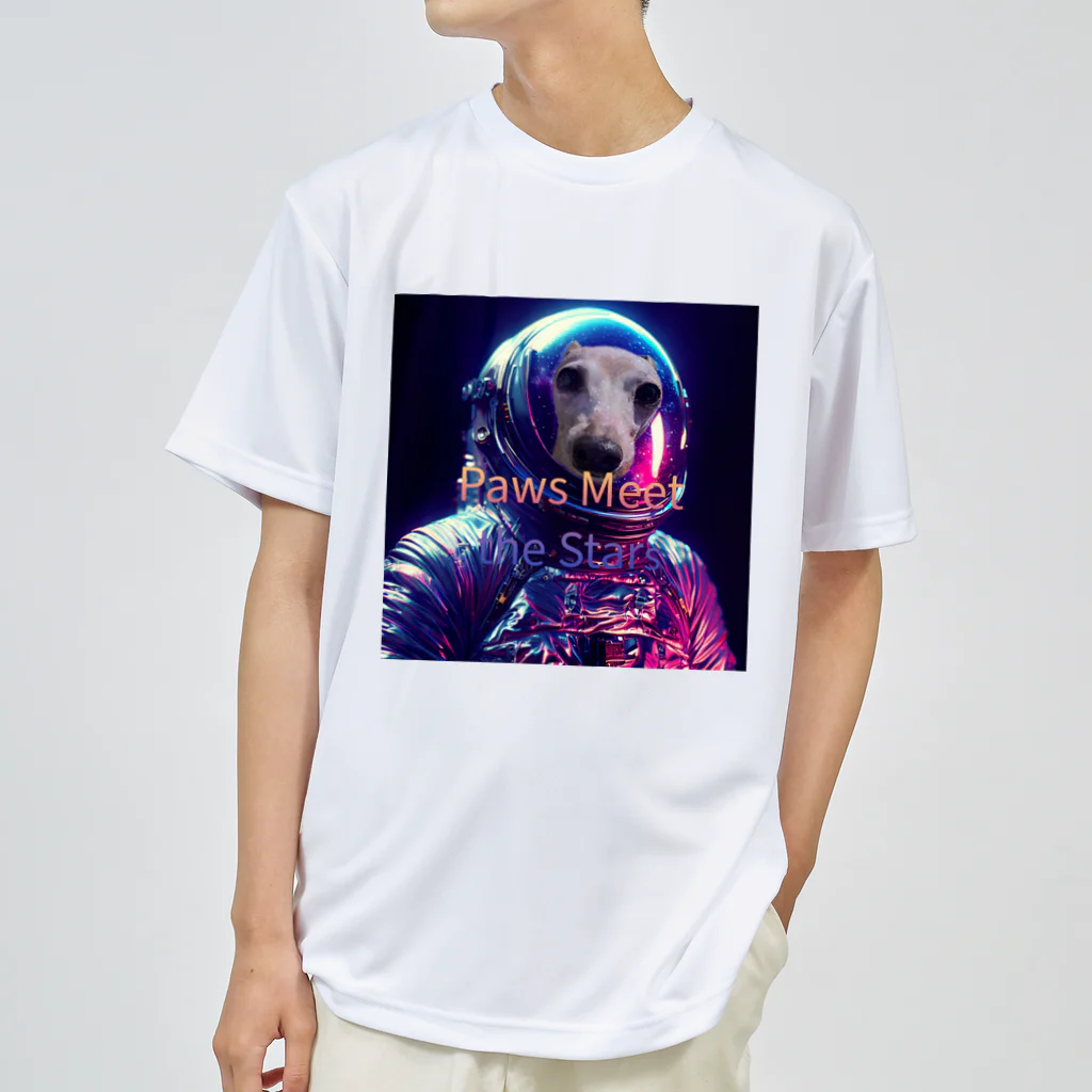 Toggle on.の宇宙犬 ドライTシャツ