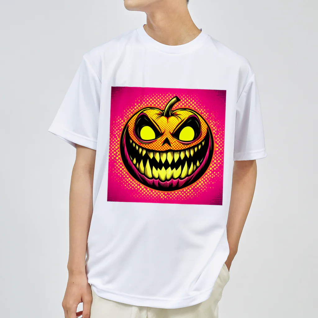 suncraft.Rのハッピーハロウィン！怖いかぼちゃのポップアート Dry T-Shirt