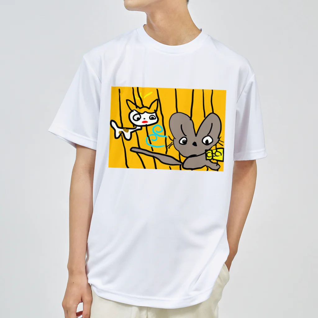 penguin-penpenのねこ＆ねずみ ドライTシャツ