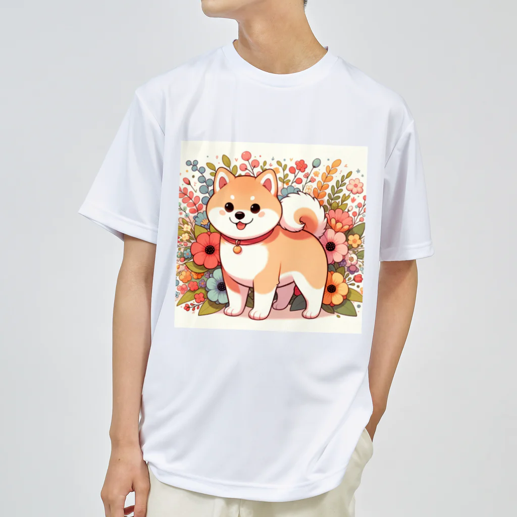 uyuyoshieの可愛い柴犬 Dry T-Shirt