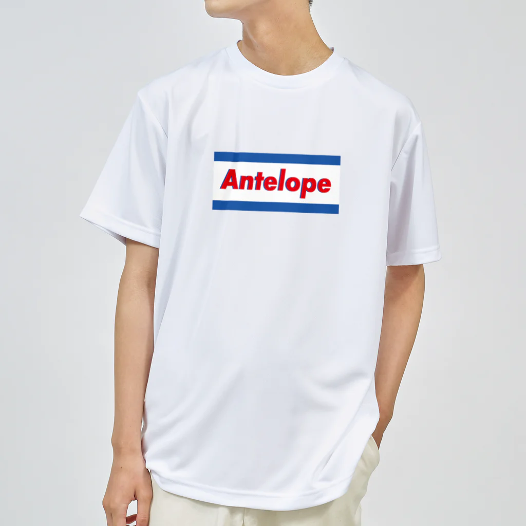 Antelope Sports Clubのブルーロゴ ドライTシャツ