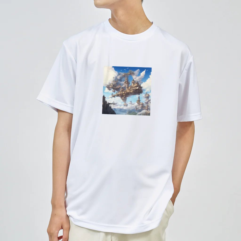 SetsunaAIの空に浮かぶ島のファンタジーグッズ Dry T-Shirt