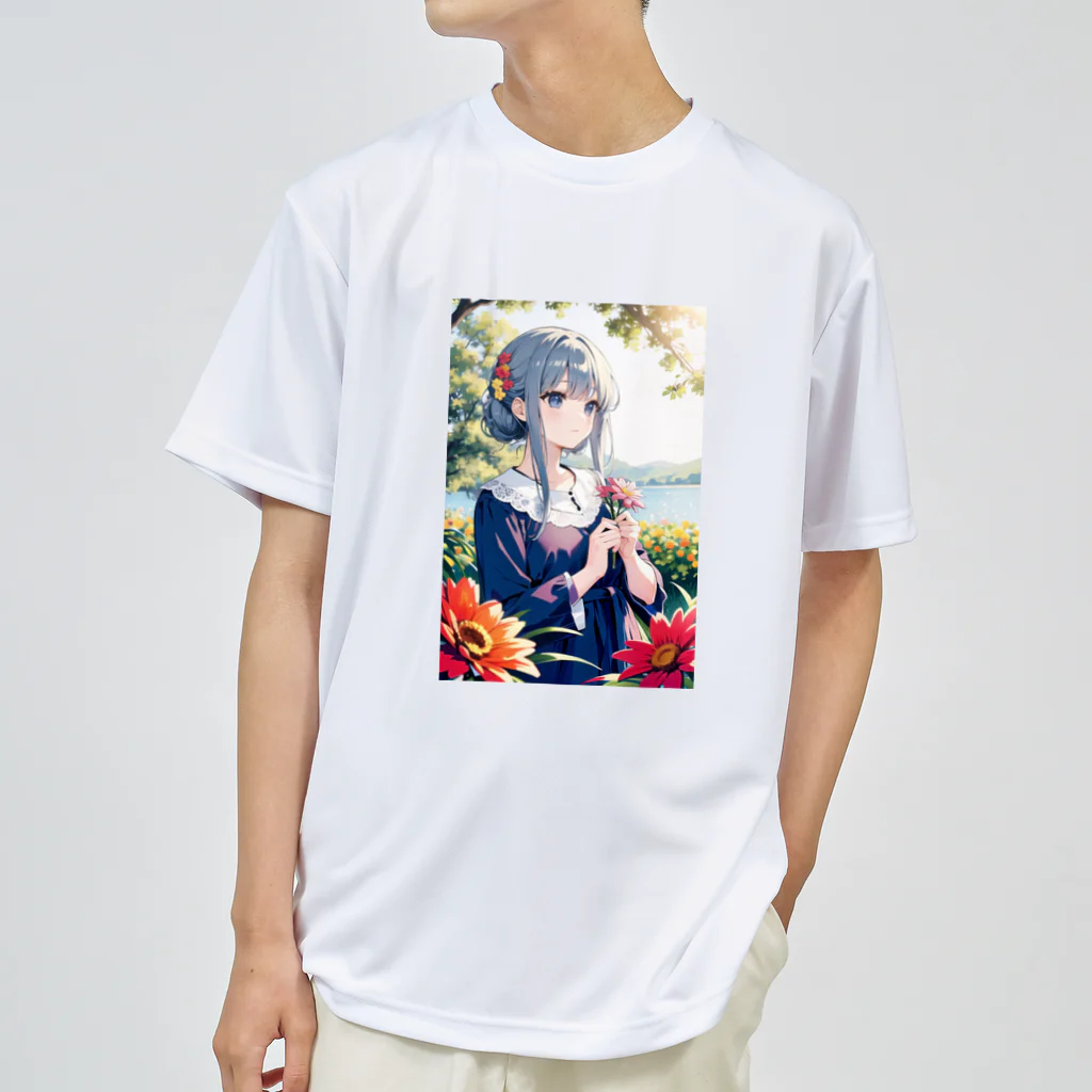 花姫の創造的宝庫の花子の休息 ドライTシャツ