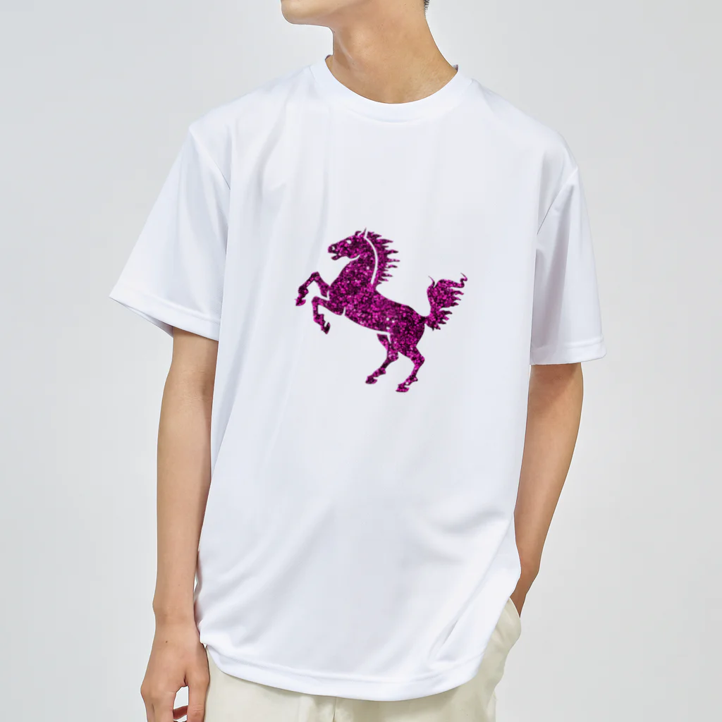 mumusの馬　sequinspink ドライTシャツ