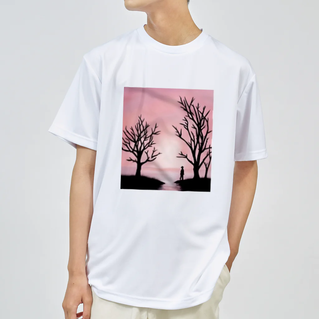 YOKAZE KASUMIの鮮やかなピンクが背景のかわカッコイイグッズ！ Dry T-Shirt