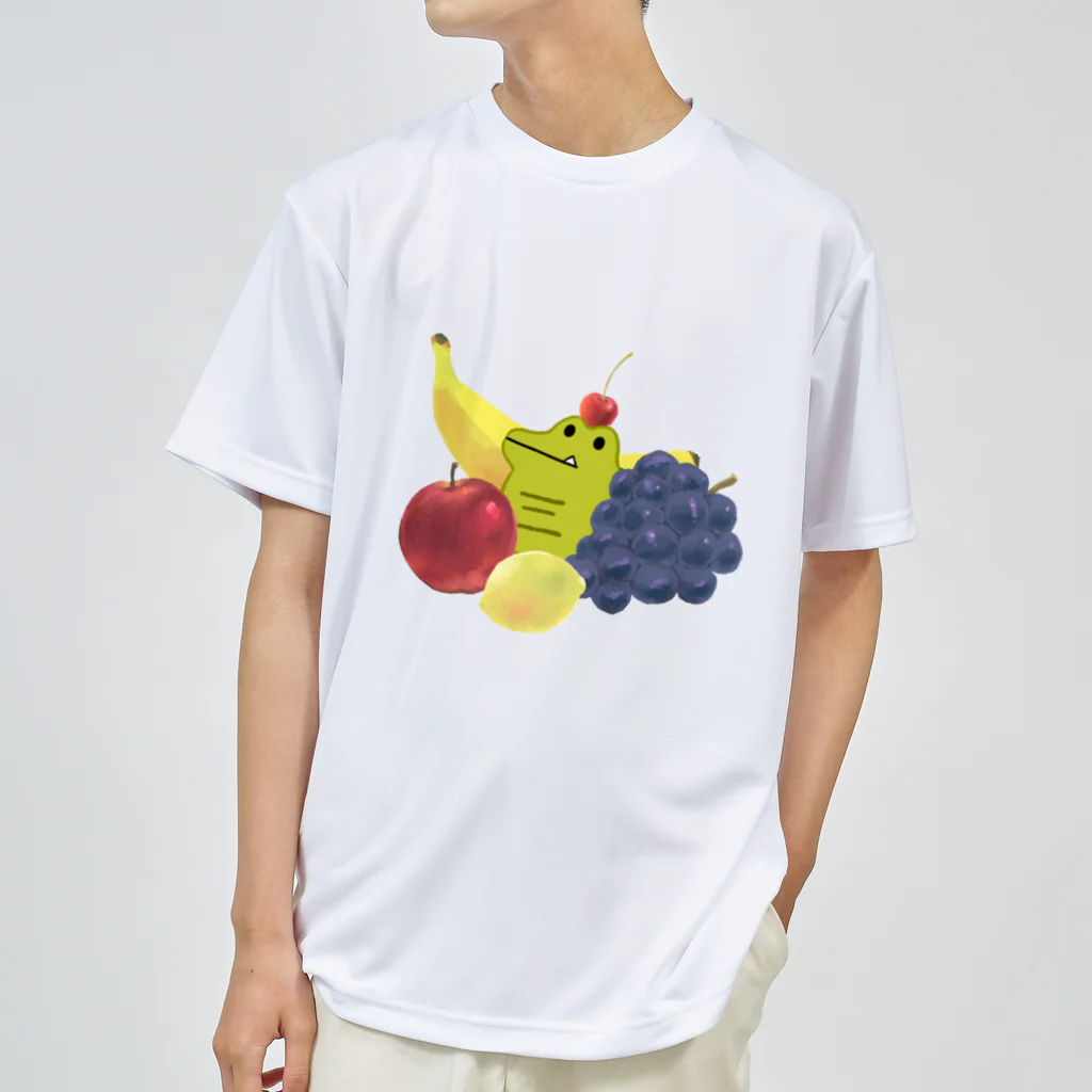 わりとせまいショップのblobwani(フルーツ) Dry T-Shirt