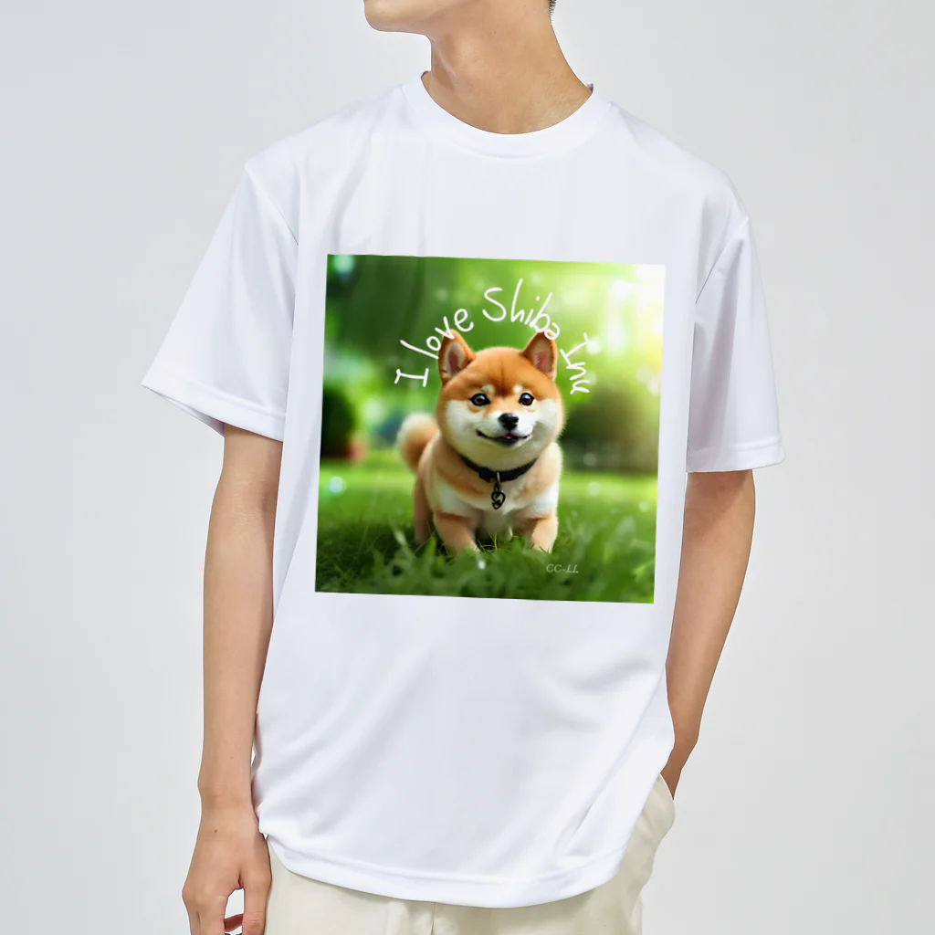 CC-LL (クク・ルル)の【柴犬】フォトリアル ドライTシャツ