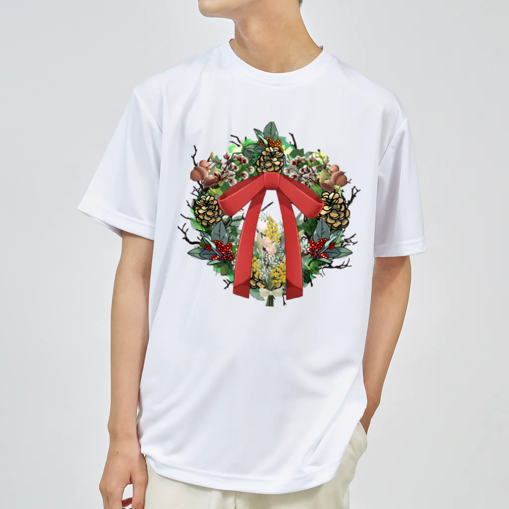 月夜のタツノオトシゴのdoor of happiness Dry T-Shirt