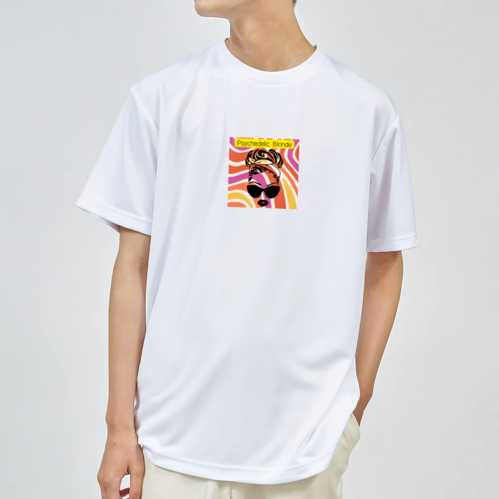 でざいん屋くろすけのPsychedelic Blonde Dry T-Shirt