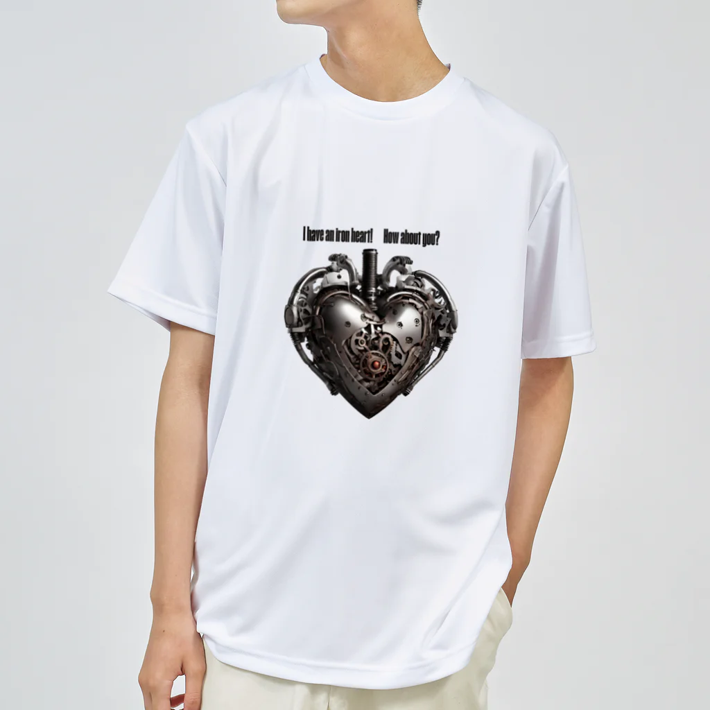 Love and peace to allの私は鉄の心臓を持っています ドライTシャツ