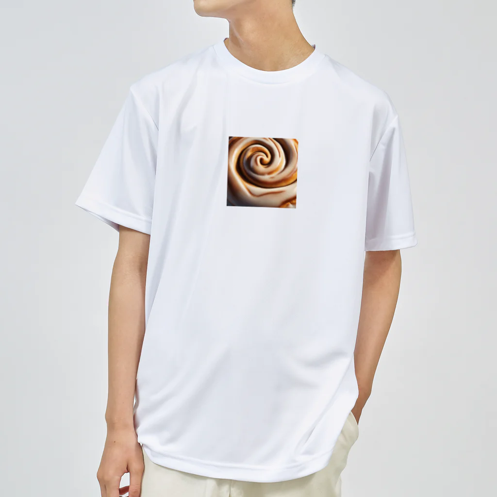 千裕アトリエ（いつもありがとう）のシナモンロール（Cinnamon Roll） ドライTシャツ