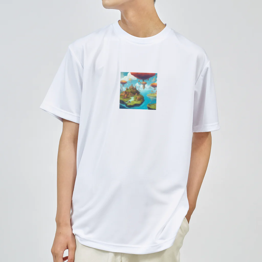 G7のショップの 幻想の浮遊アイランド コレクション（Fantastical Levitating Islands Collection） Dry T-Shirt