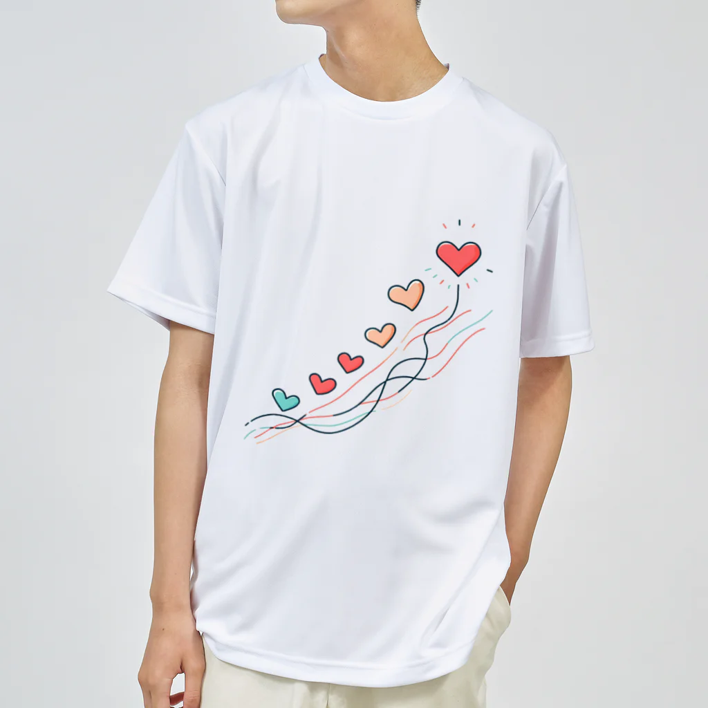 終わらない夢🌈の軽やかに舞うハート🩷 Dry T-Shirt