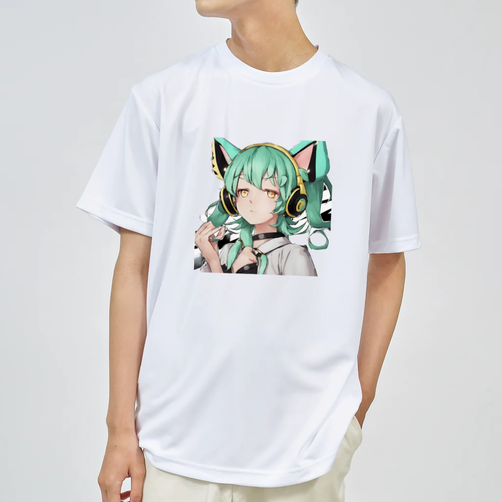 VOCALOID風な商品をのVOCALOID風猫耳 透過version ドライTシャツ