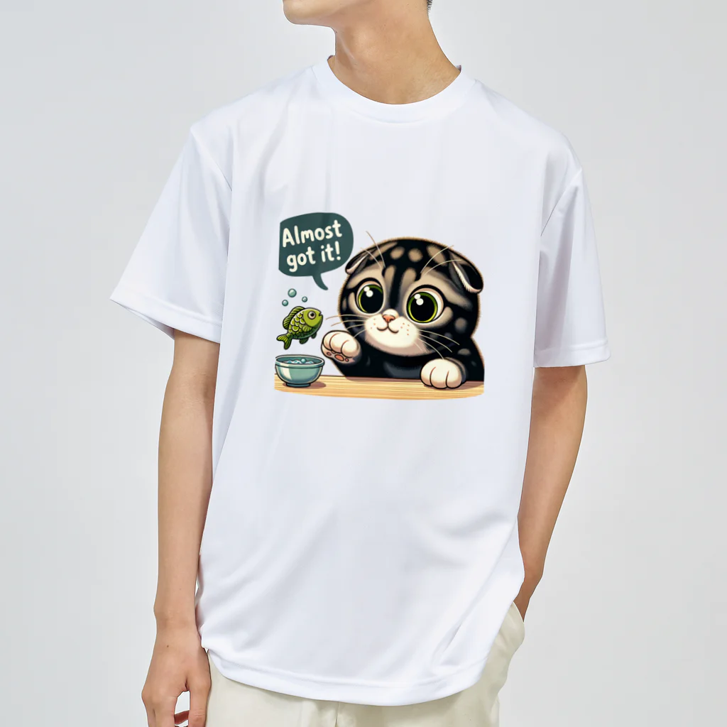 amakanaのまる耳ねこのほっこり時間 Dry T-Shirt