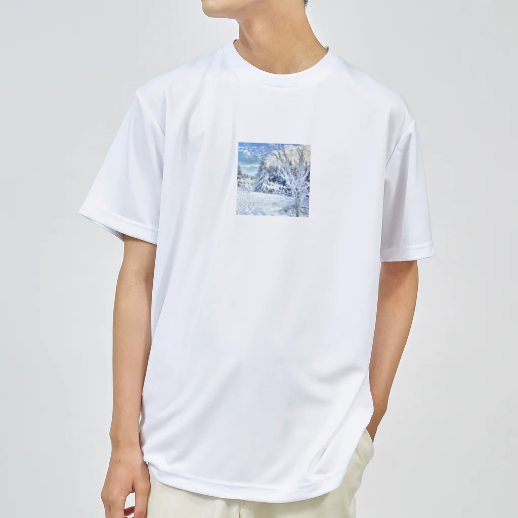 白銀屋の美しい冬の景色 Dry T-Shirt