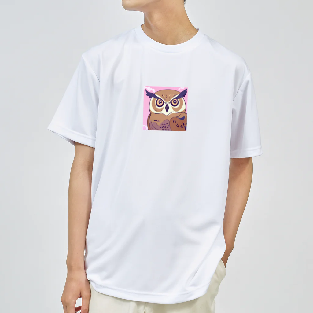 OWIの幸運ふくろうグッズ ドライTシャツ