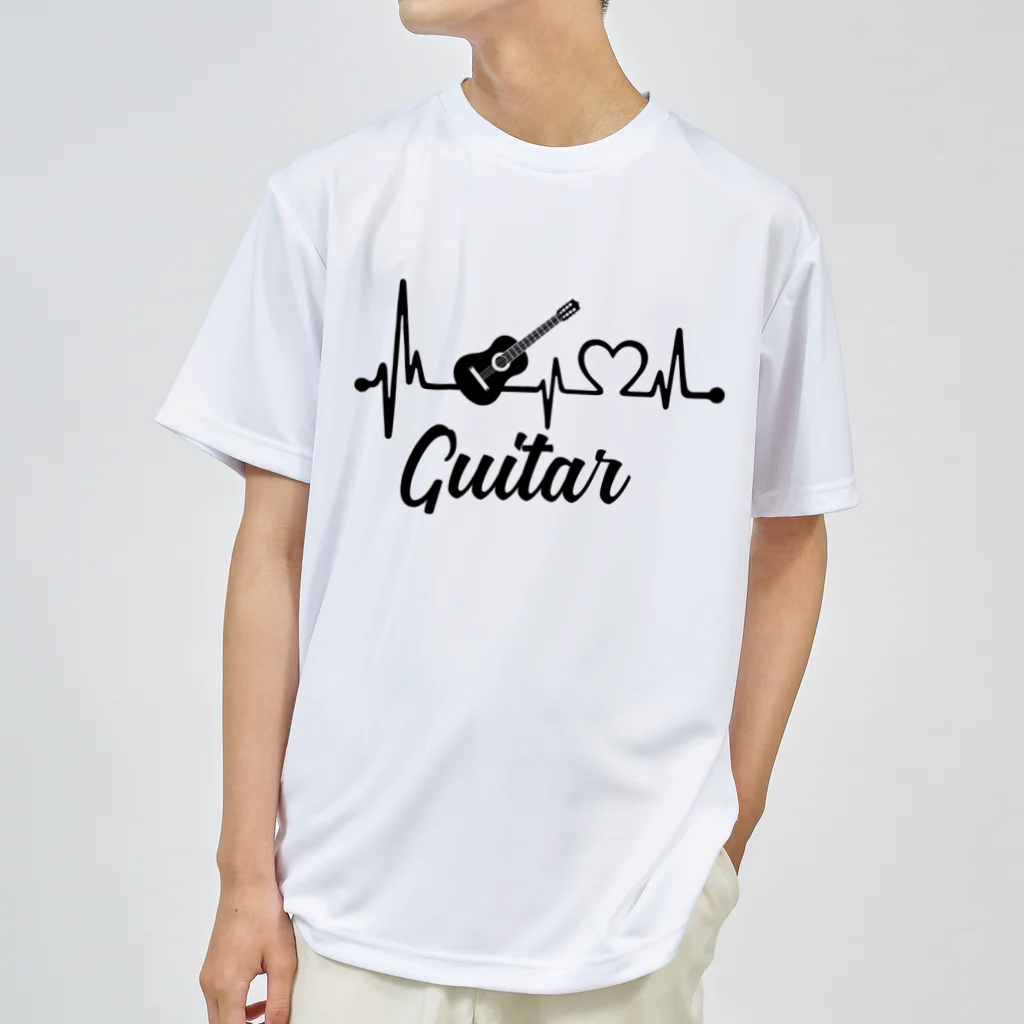 MELLOW-MELLOWのHearts Guiter ドライTシャツ