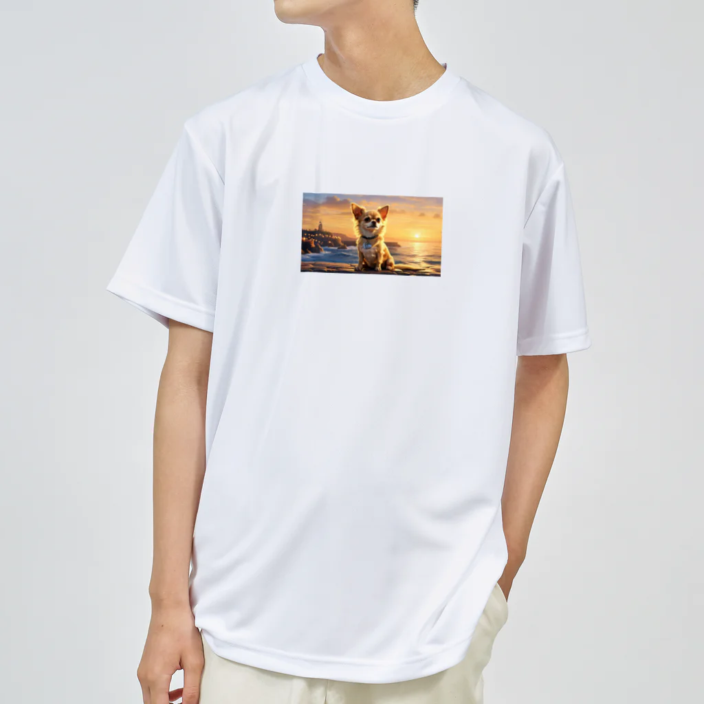 Welina_S-Artのサンセットチワワ Dry T-Shirt