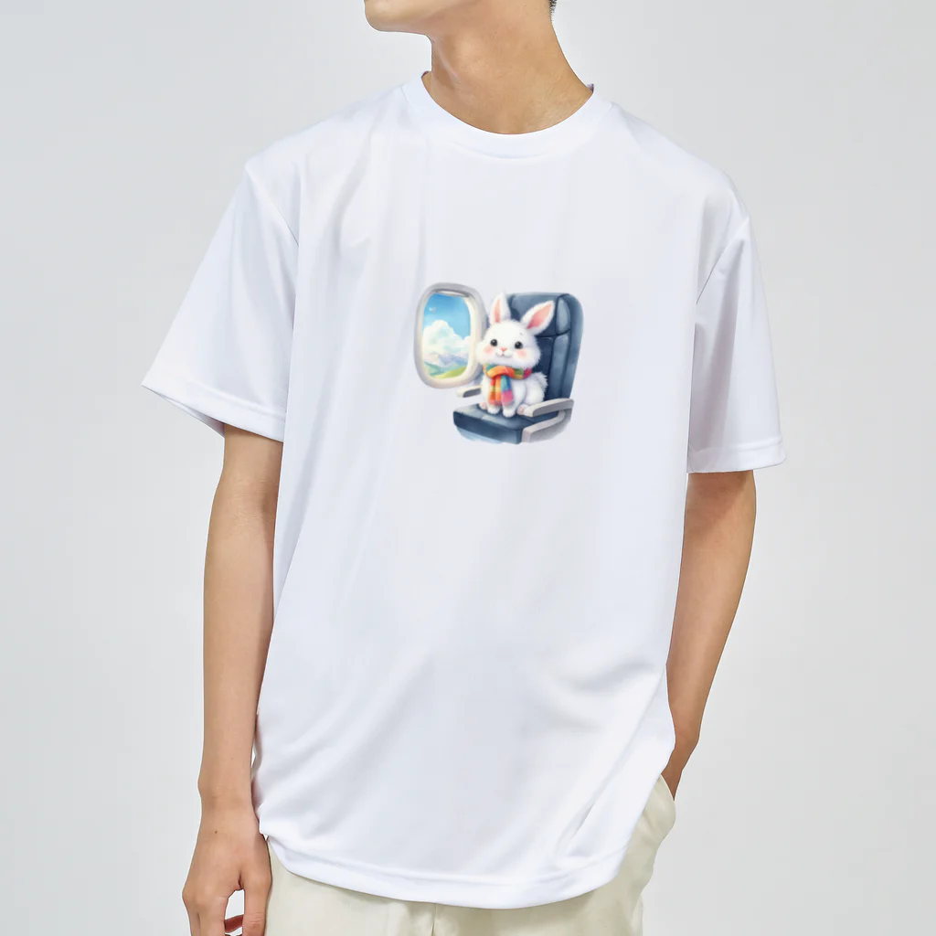 Shiba_IncのSitting rabbit（座るウサギ） Dry T-Shirt