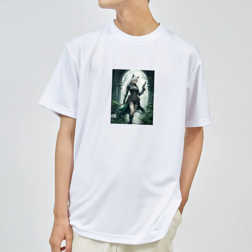 ZZRR12の狐耳の美しき狩人 - Kitsune no Mimi no Utsukushiki Hunter: The Beautiful Hunter with Fox Ears Dry T-Shirt