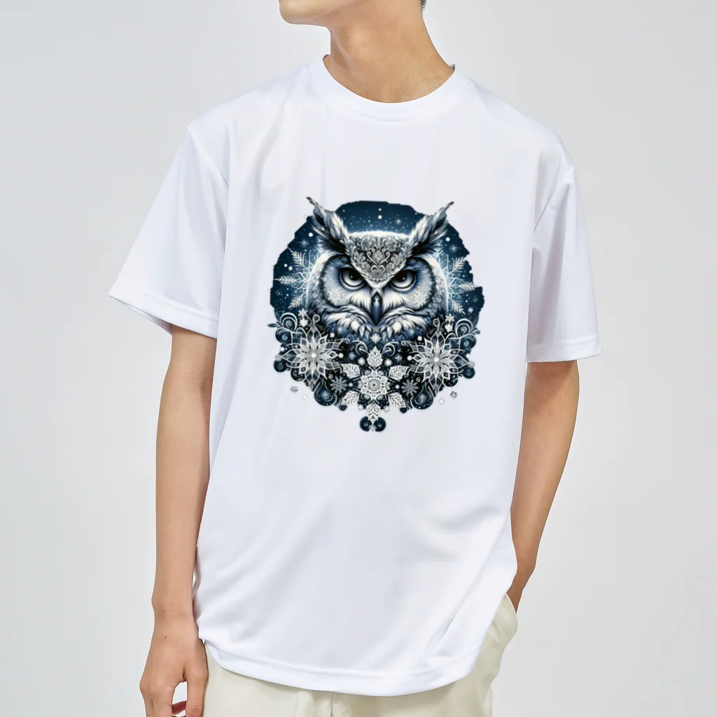 niko&PANDA shopのフクロウリース Dry T-Shirt