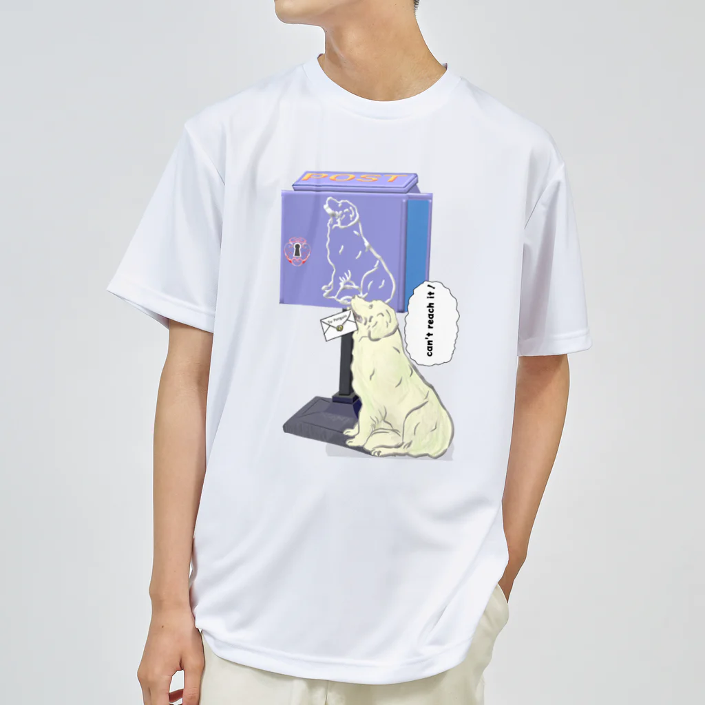 月夜のタツノオトシゴのDog Post Dry T-Shirt